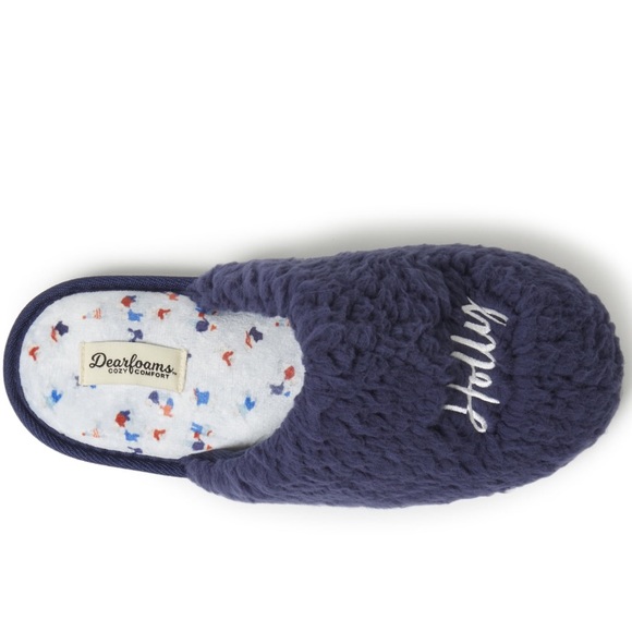 Dearfoams Cozy Comfort  Women's Holly Jolly  Slippers - Picture 2 of 4